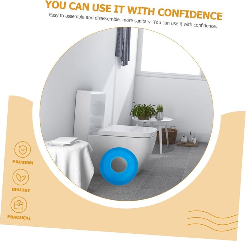 10 حزمة من أغطية مقاعد المرحاض القابلة للتصرف ملفوفة بشكل فردي قابلة للتنفس للمنزل والسفر - Image 3